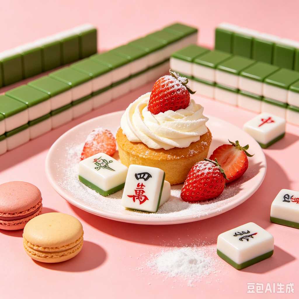 retro text mahjong tiles